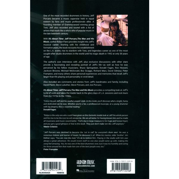Hudson Music It's About Time – Jeff Porcaro