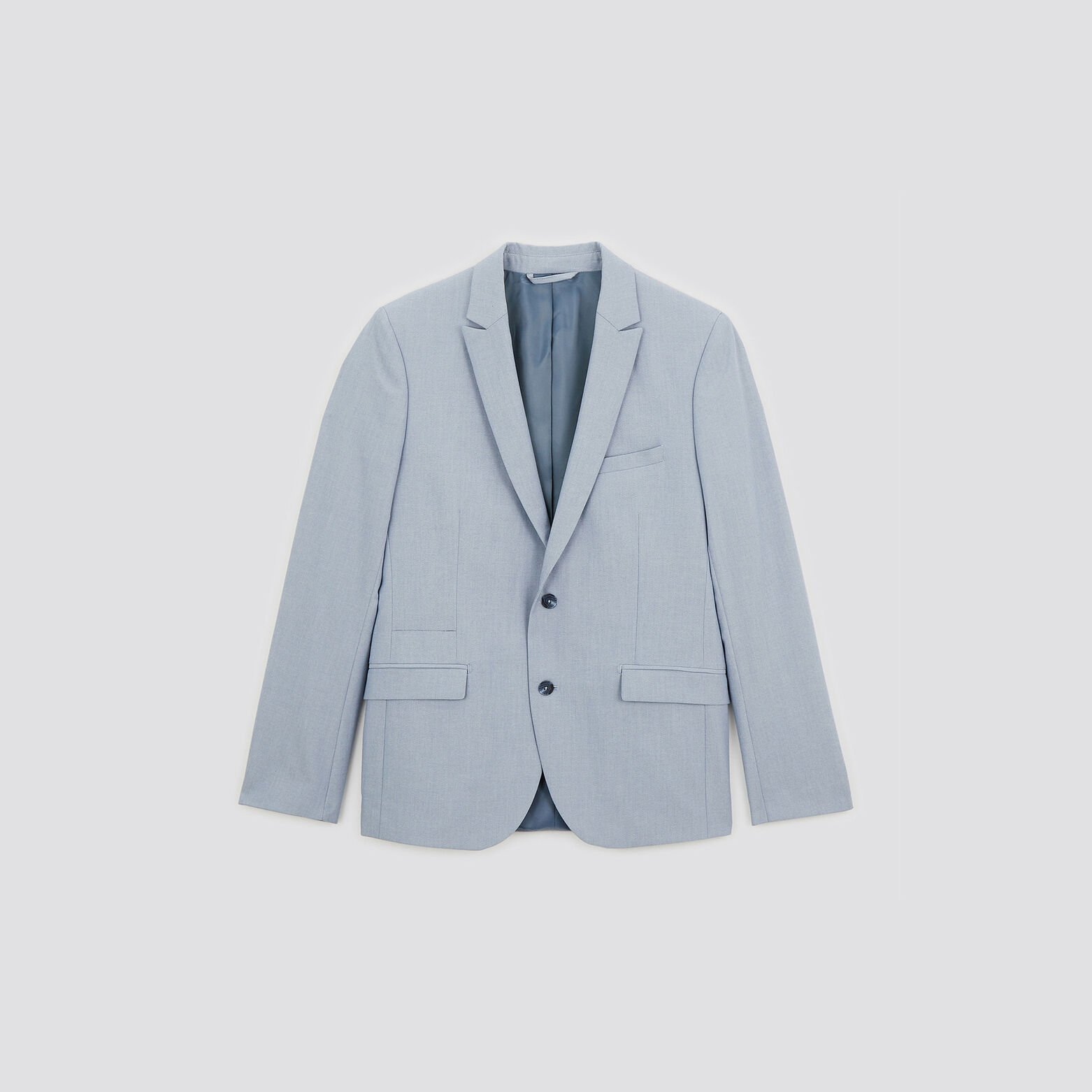 Veste de costume slim bi-ton Bleu moyen