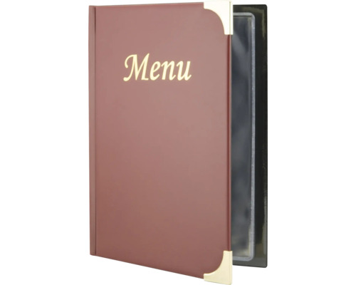 Menu Basic DIN A5 bordeauxrood