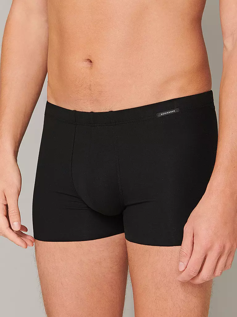 SCHIESSER Pants Laser Cut Schwarz schwarz
