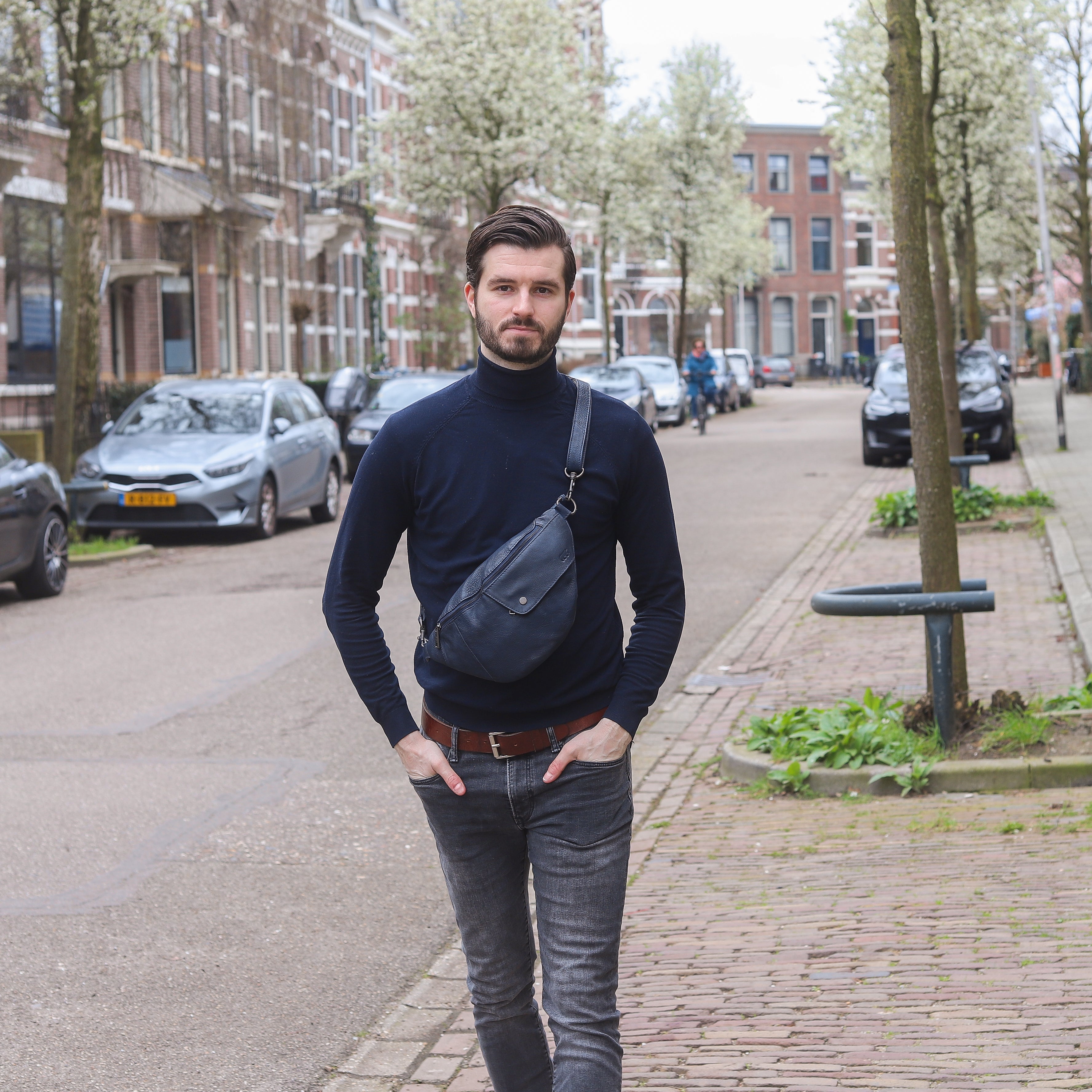 Heuptas 'Matt' navy Navy