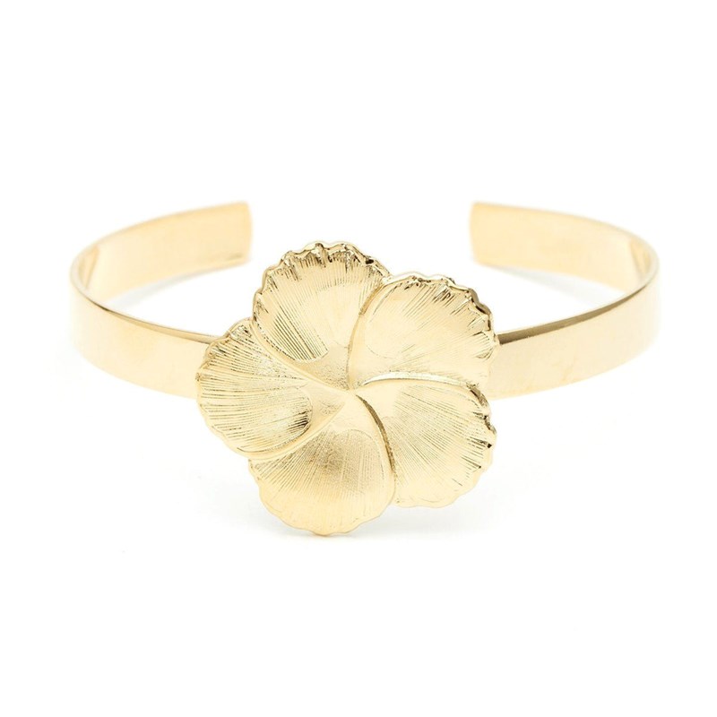 jonc fleur doré à l'or fin - HÉLIOS
