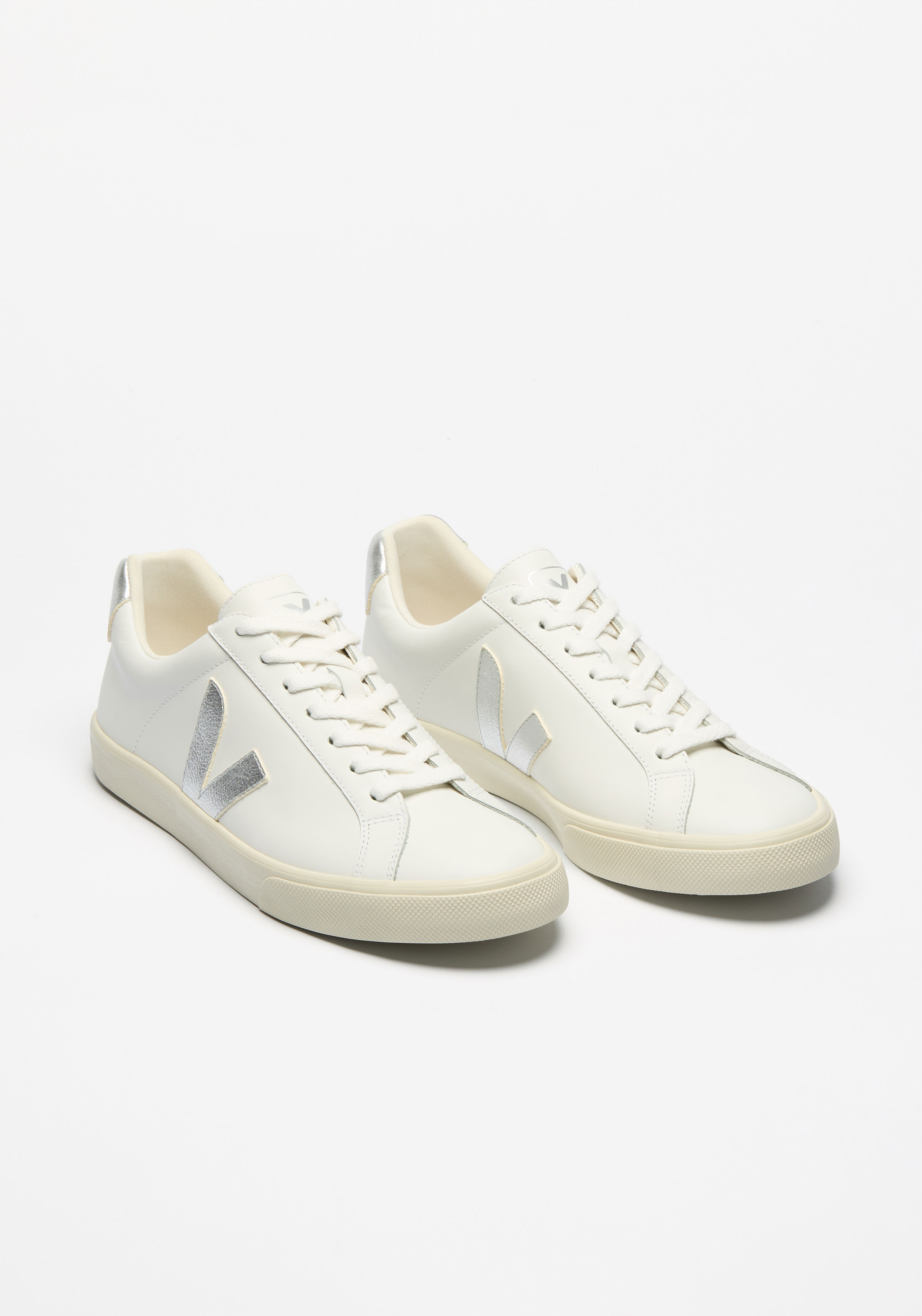 Veja Sneaker Esplar Leather Extra White Silver