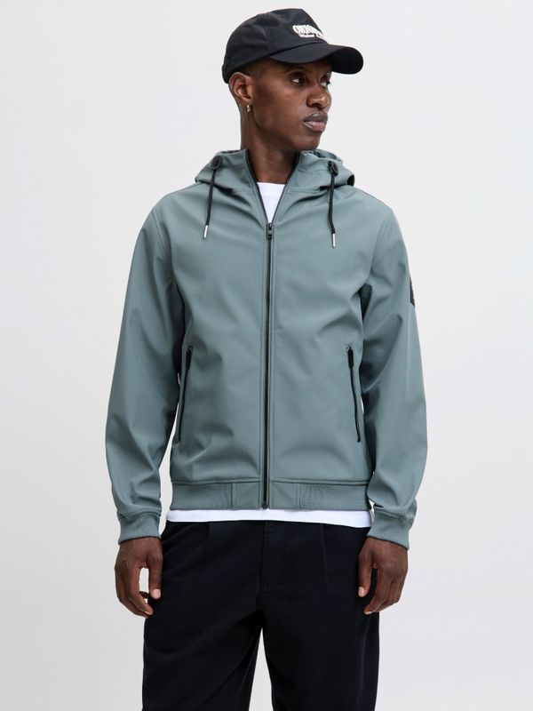 Jack & Jones - Jjebasic Softshell Hood Noos - Herenjas - Stormy Weather