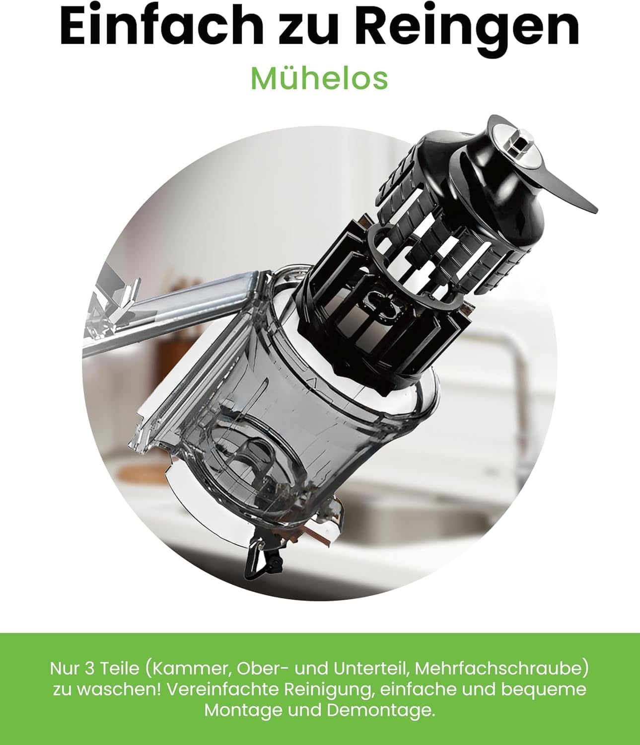 Hurom Slow Juicer | Entsafter Gemüse und Obst | H400 | Leicht zu Reinigen & Leiser Motor Elektrischer Entsafter mit großem Behälter und Siebfilter 2L | 150 Watt | BPA Frei | Weiß