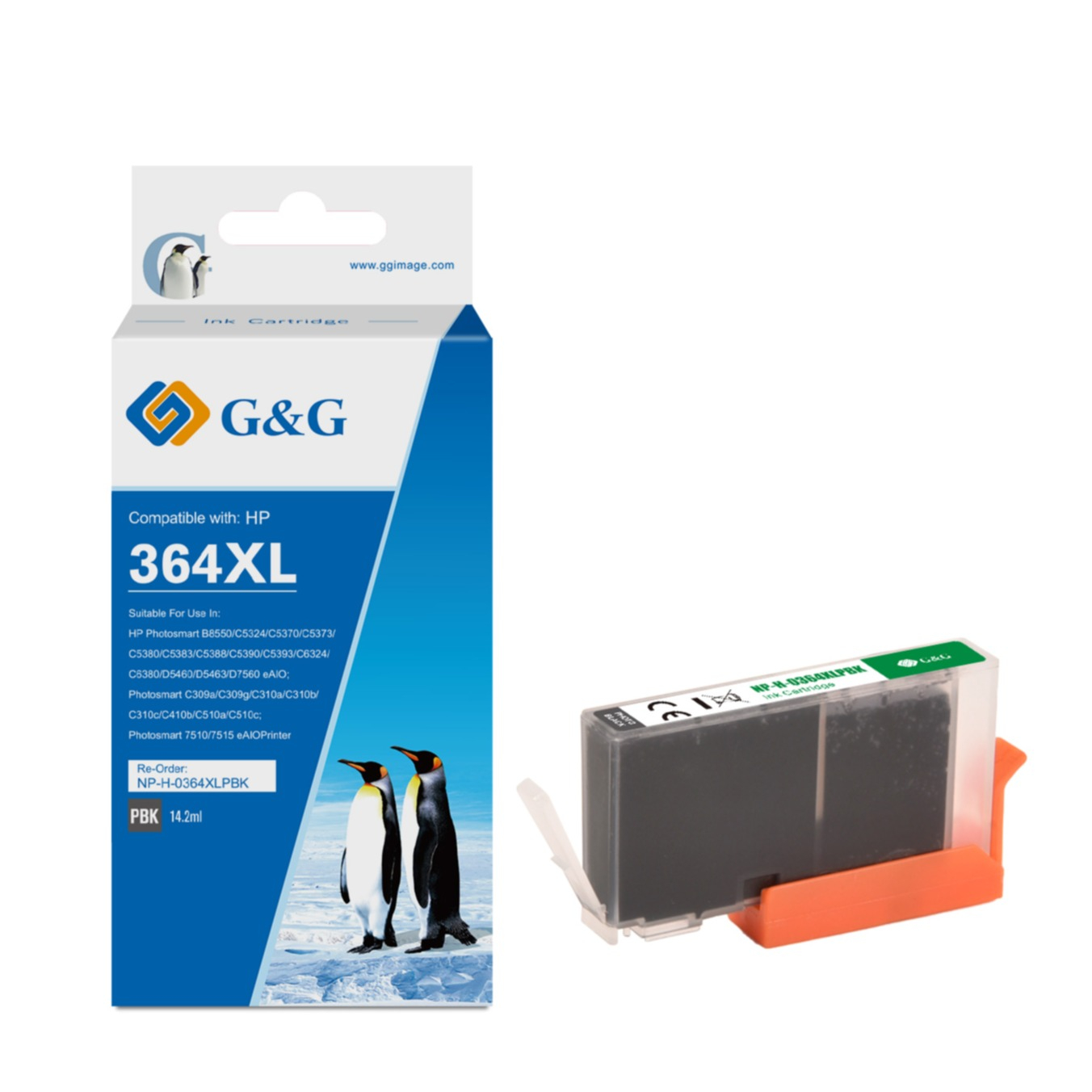 Ersetzt HP 364XL PBK Druckerpatrone Printer Tintenpatrone (300 Seiten / 14.2ml) - Foto Schwarz