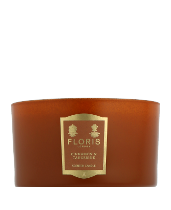 Floris Scented Candles Cinnamon & Tangerine Deluxe Three Wick Candle 420g