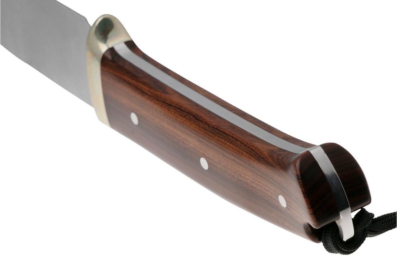 Civivi Cloud Peak C23044-3 Satin Nitro-V, Guibourtia Wood, Nickel Silver Guard, vaststaand mes