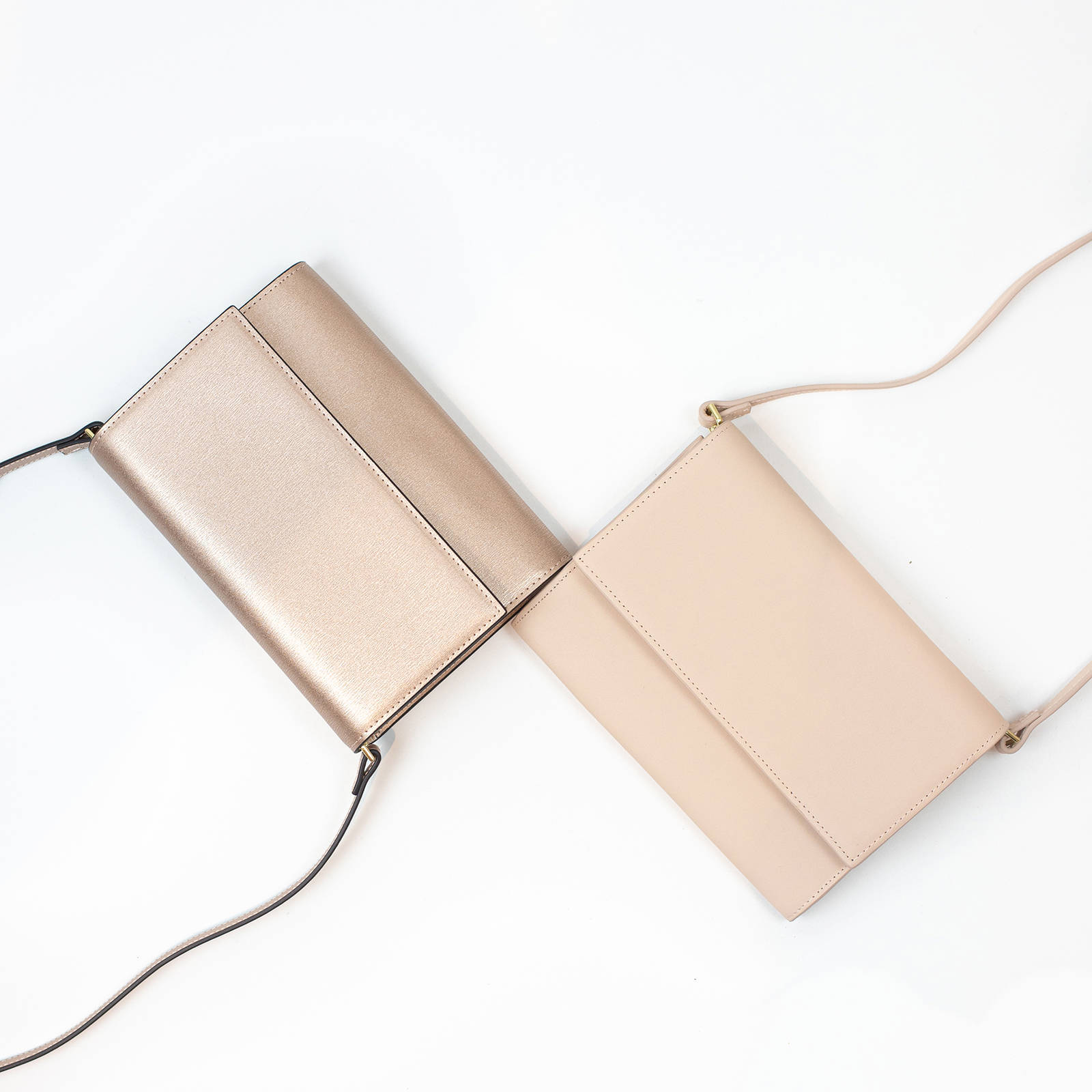 Abrazi leren clutch Jackie rosé