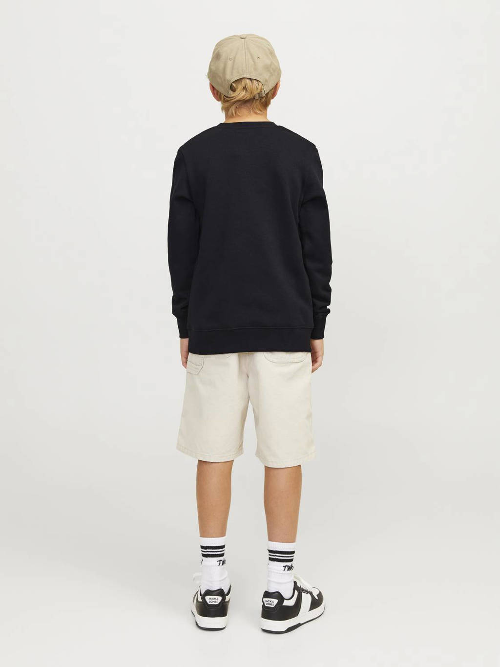 JACK & JONES sweater JCOMOUNTAIN met printopdruk zwart