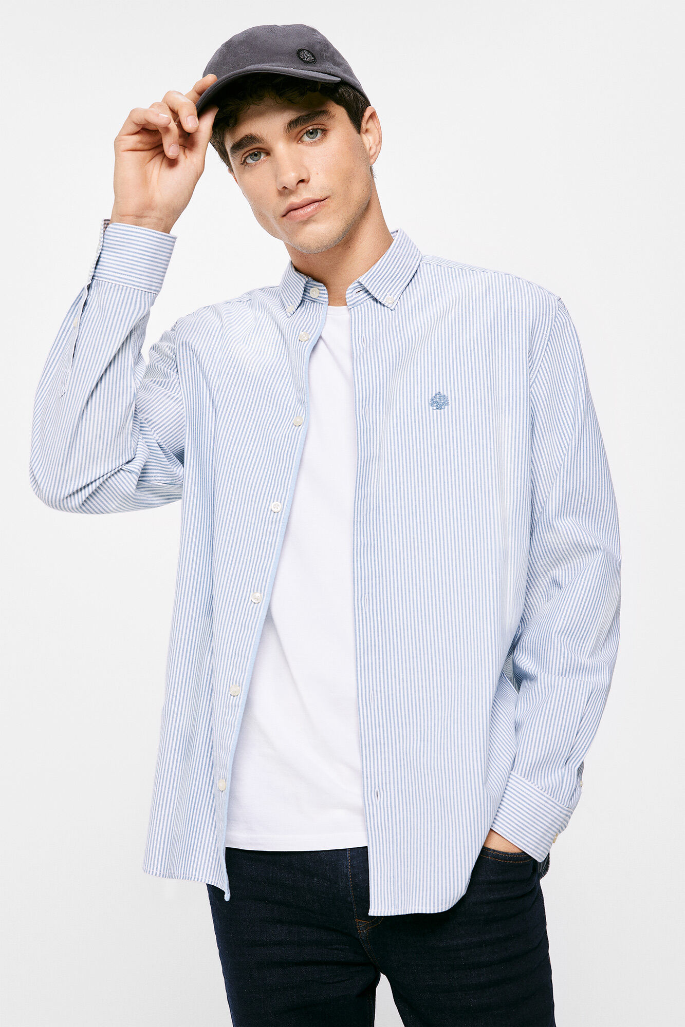 Camisa listrada Pintpoint - azul