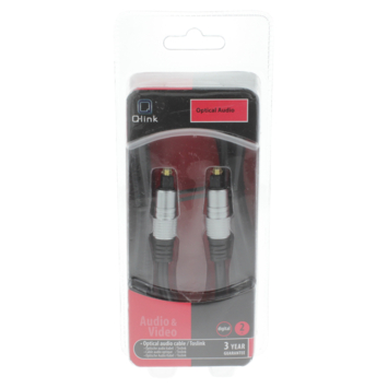 Q-Link optische kabel toslink 2 meter blauw