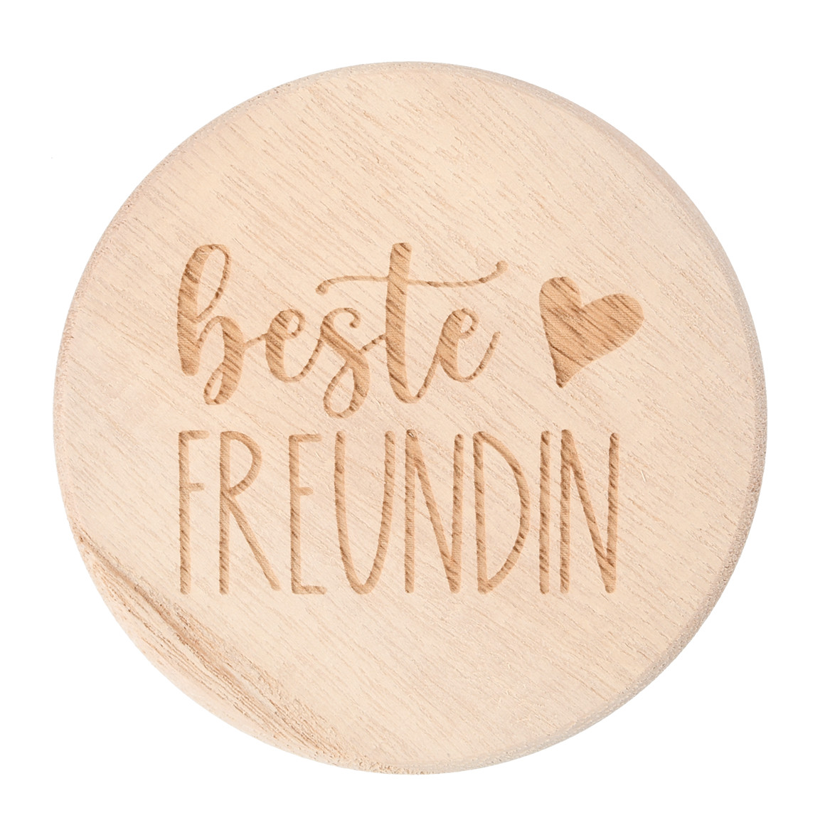 2 Untersetzer aus Holz natur