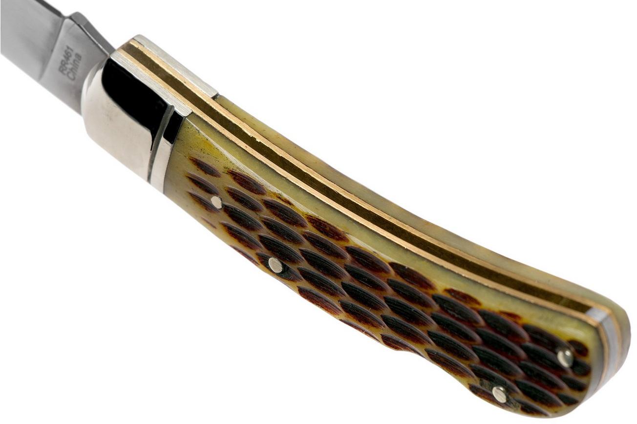 Rough Ryder Lockback Amber Bone RR461 zakmes
