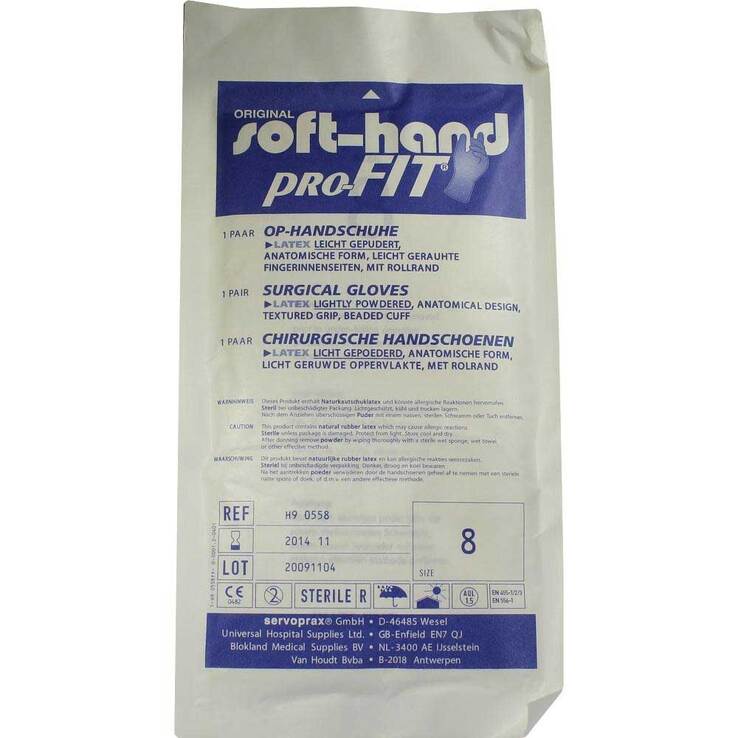 Handschuhe OP Latex steril Größe 8, 2 St