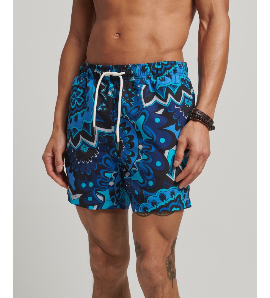 Maiô Superdry feito de material reciclado, azul
