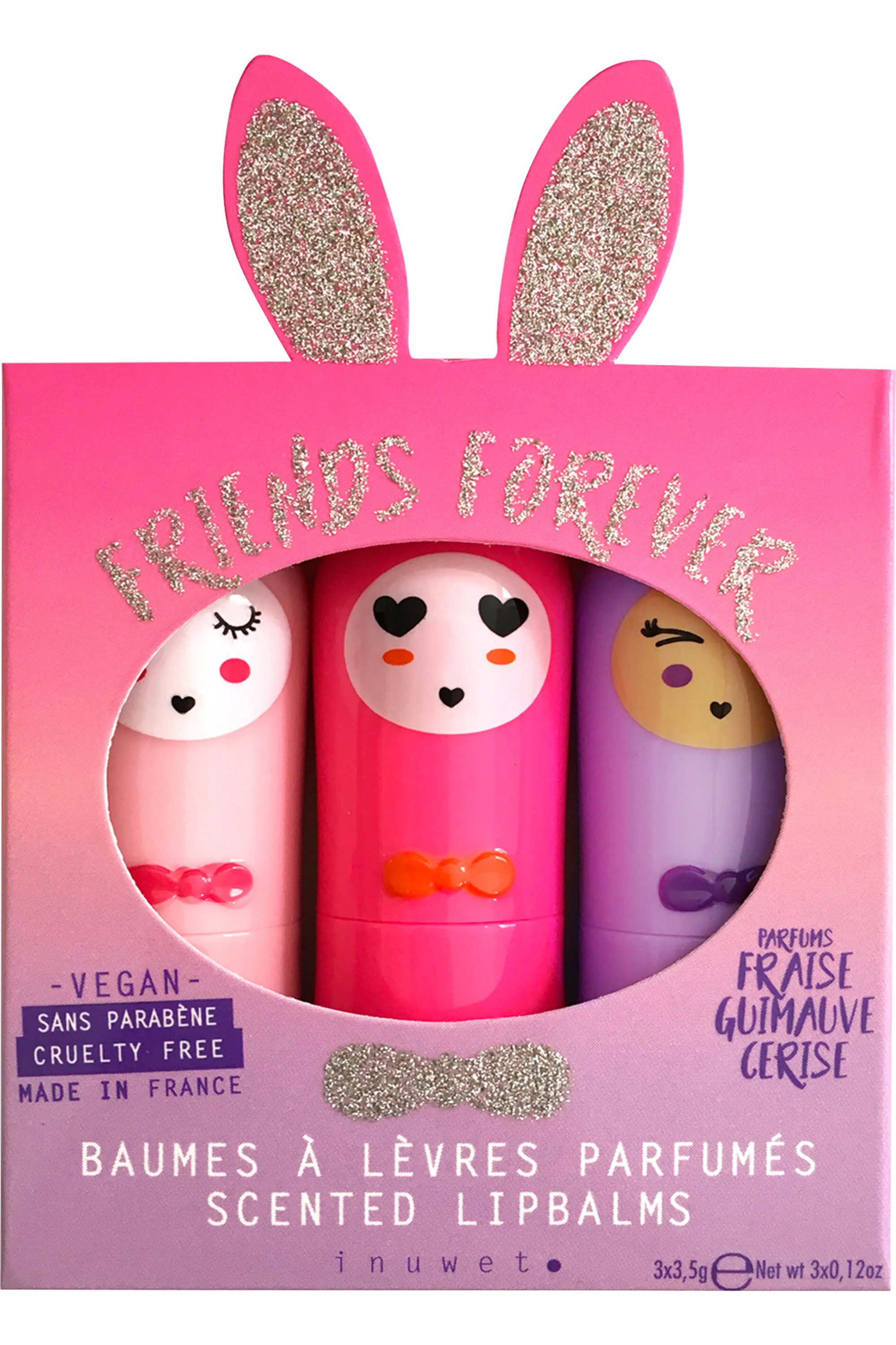 Inuwet (In Unicorn We Trust) Trio baumes à lèvres Glitter-10.5 ml