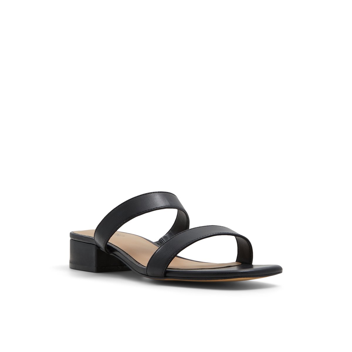 K STUDIO-Withe-Mules Sandales - Talon bloc - Noir/Noir