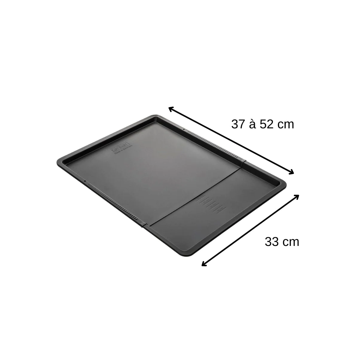 Plaque à pâtisserie extensible de 37 x 52 cm Black Metallic Zenker