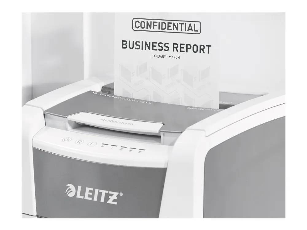 Makulator Leitz IQ AutoFeed Office 150 krydsmakulering 4x28 mm (P-4)