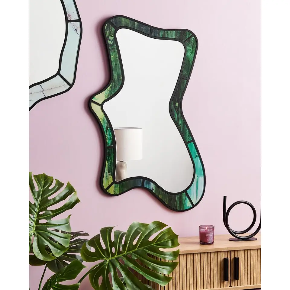 CERVILLE - Wandspiegel - Groen - Glas/MDF