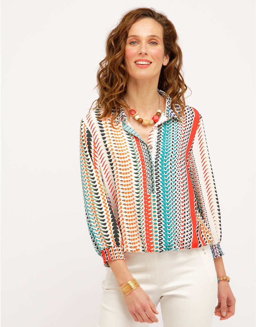 Blouse colorée fluide