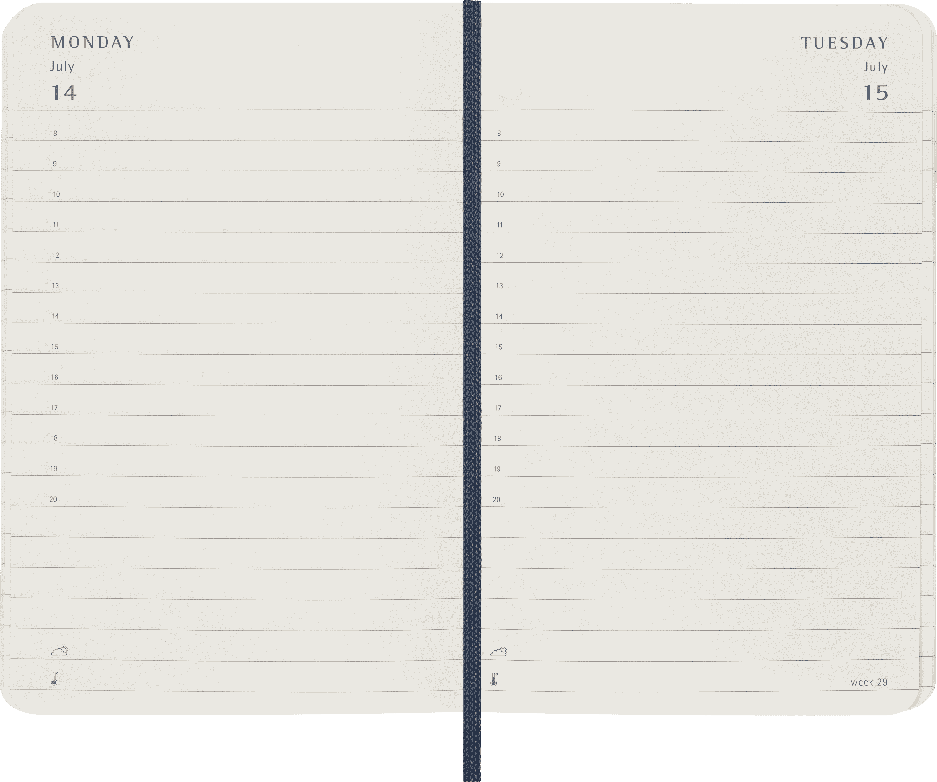 Classic Planner 2025 Pocket Daily, soft cover, 12 months