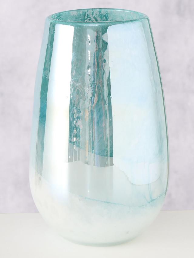 Glasvase Watery mit Perleffekt