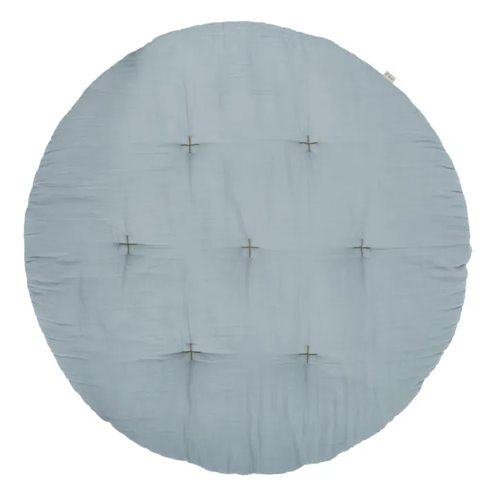 Numero 74 Tapis futon rond en coton bio | Sweet Blue S046