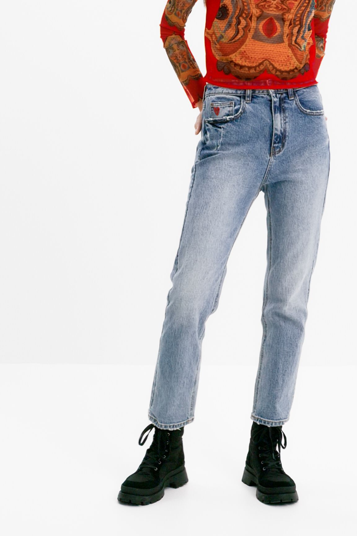 Jean Straight chevilles
