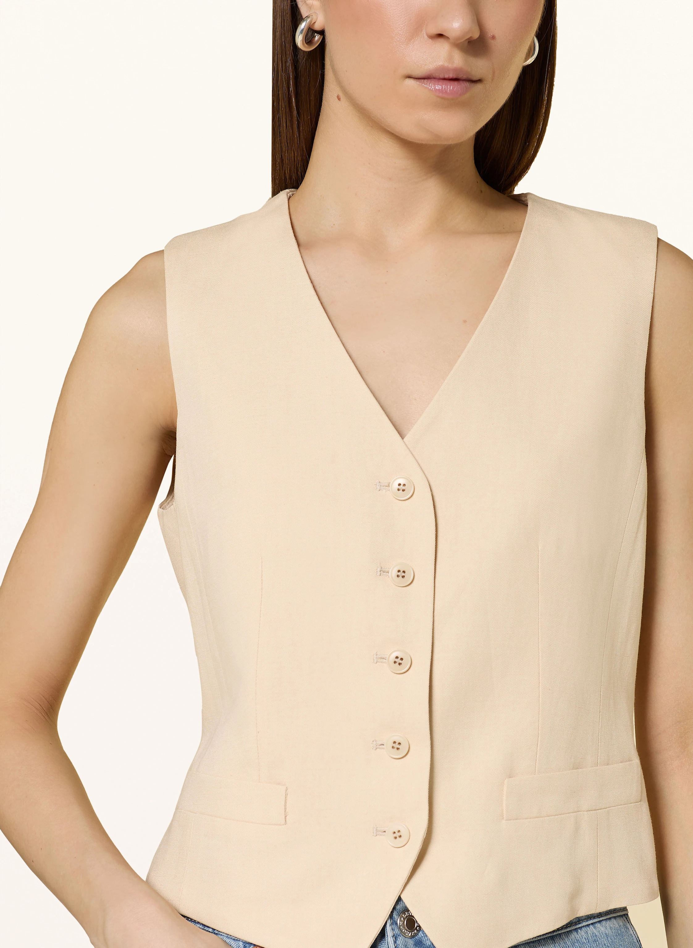 WEEKEND Max Mara Blazerweste PACE mit Leinen