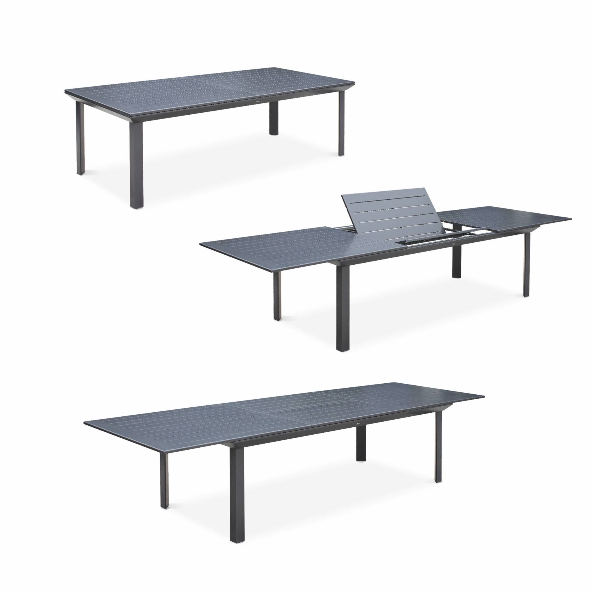 sweeek - Uitschuifbare aluminium tuinset 10 plaatsen