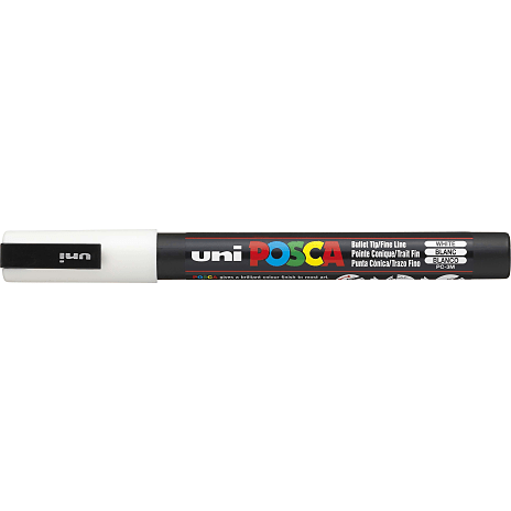 Posca PC3M vandbaseret tusch - hvid