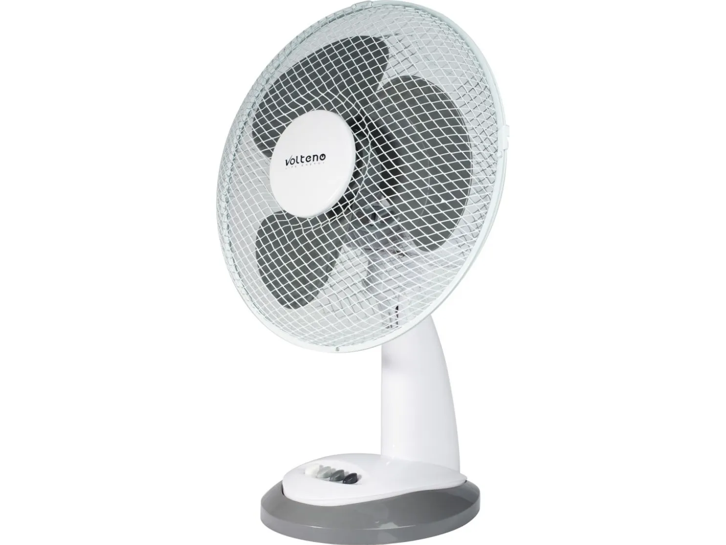[OUTLET] - Skrivebordsventilator HVID 30cm