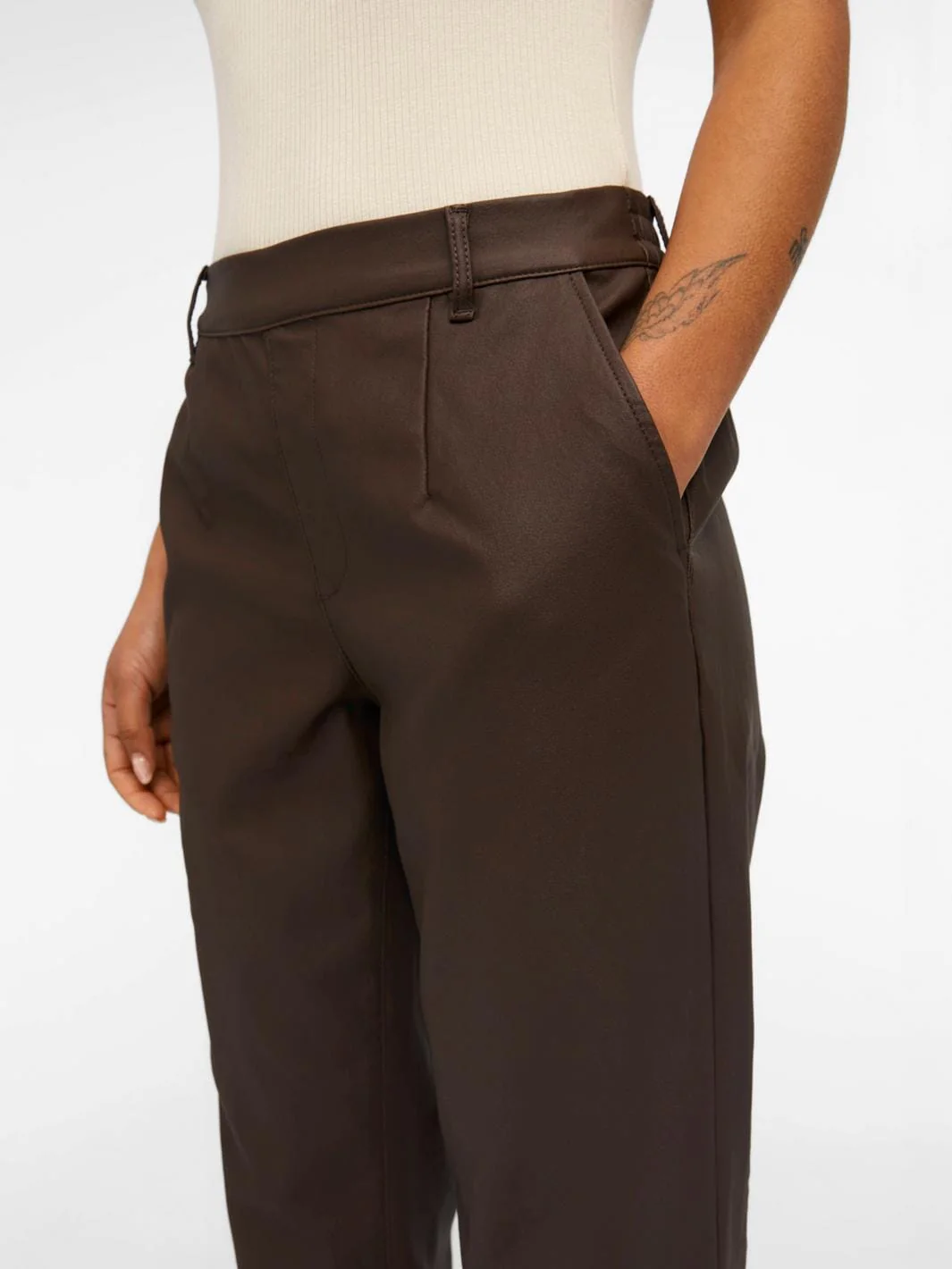 Object Objbelle Lisa Coated Pant 4298251 java