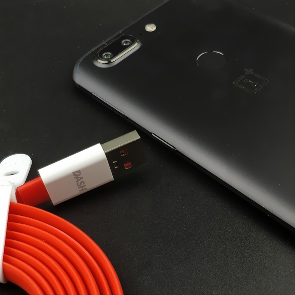 USB C auf USB 3.1 Flachband Ladekabel Datenkabel Dash Charge 4A (1.5m) - Rot