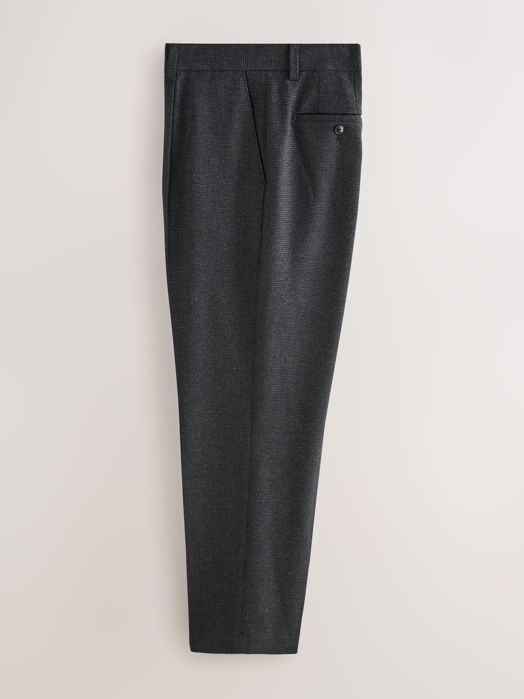 Grijze textuur - Straight fit - Smart Textured Trousers