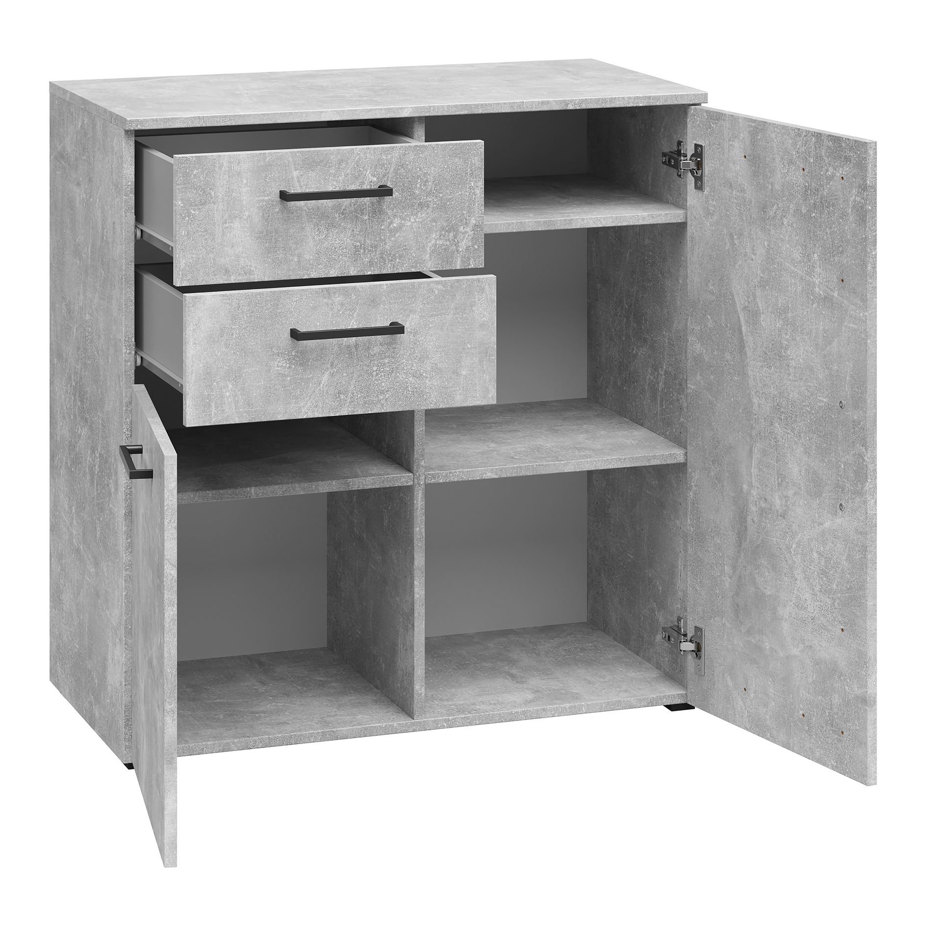 Kommode - Betonoptik - 80 cm breit