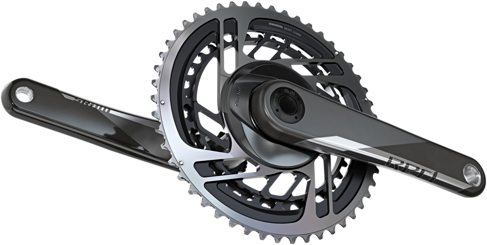 SRAM Red D1 DUB Carbon Crankset 12 Speed 37/50T Zwart