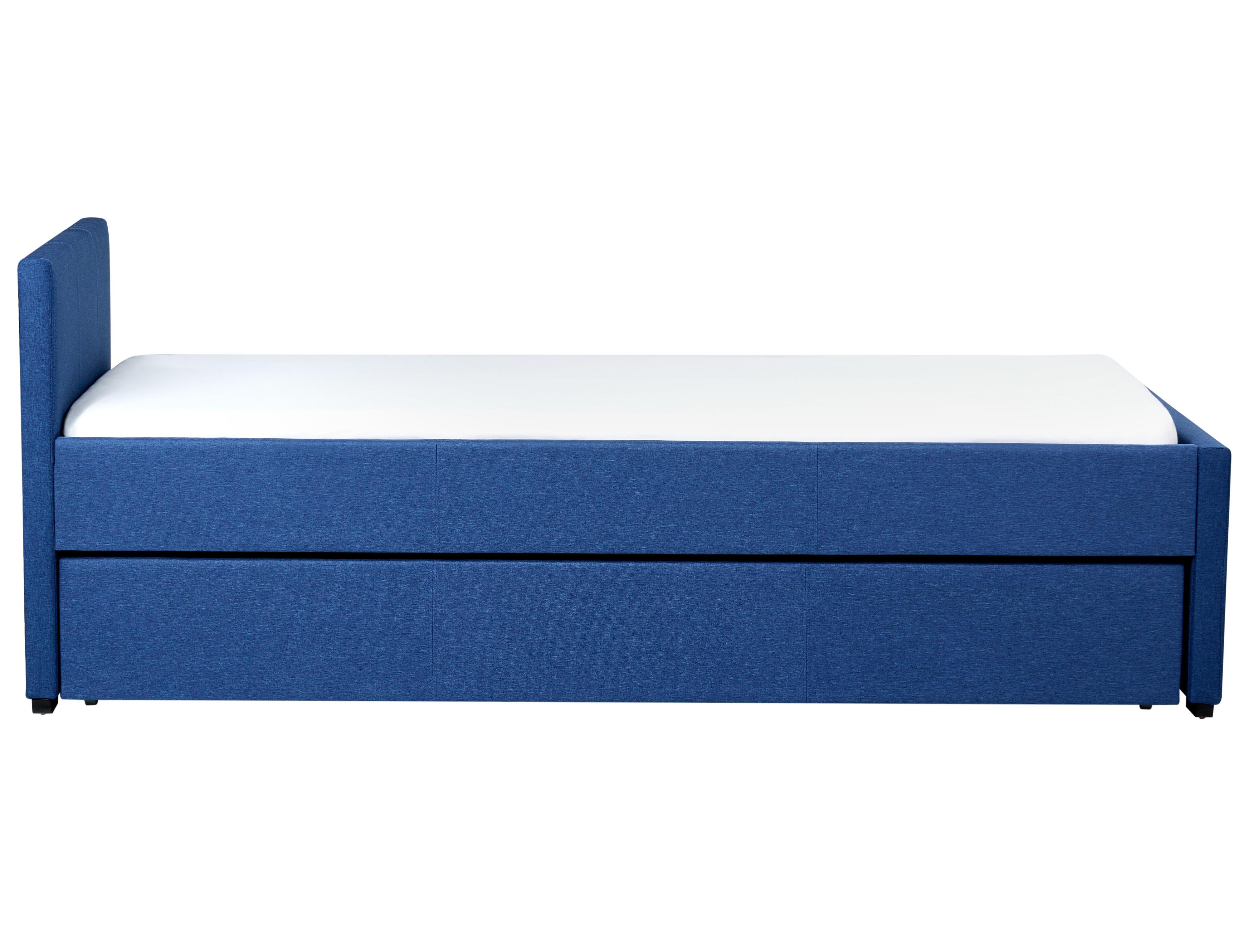 Onderschuifbed Stof MARMANDE 90 x 200 cm Marineblauw