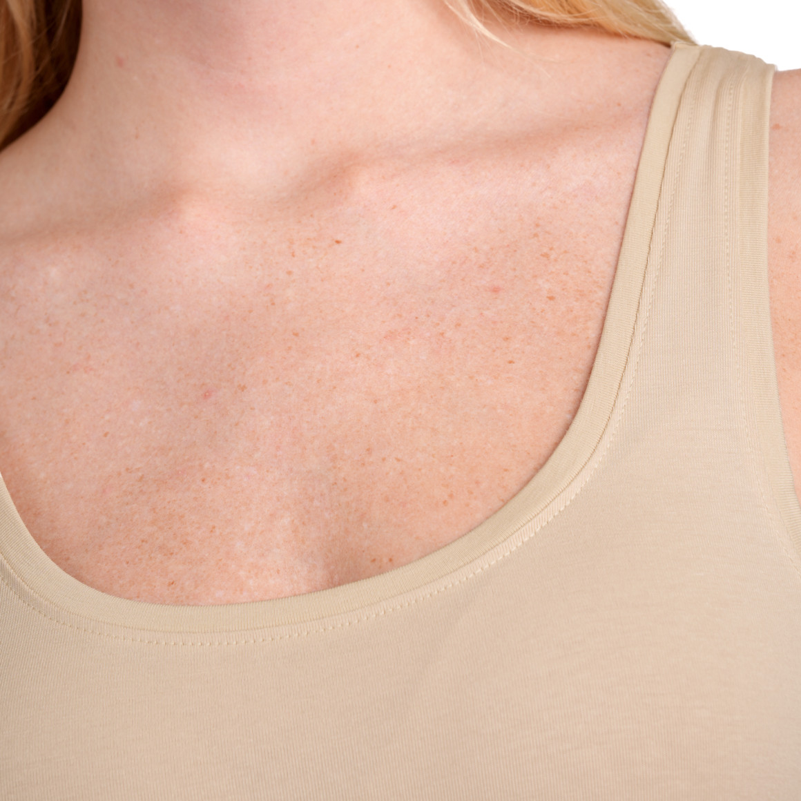 Gina Benotti Damen Top im Basic-Look beige