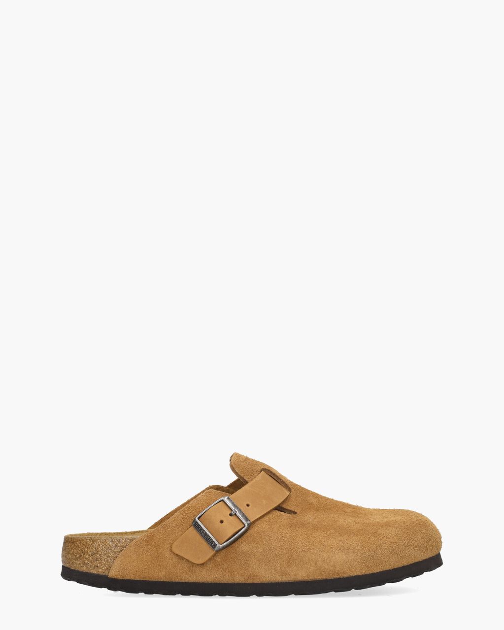 Birkenstock Boston Mixed Leather Cognac Herenslippers