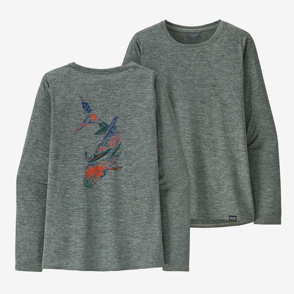 Damen-Langarmshirt Capilene Cool Daily Graphic - Waters