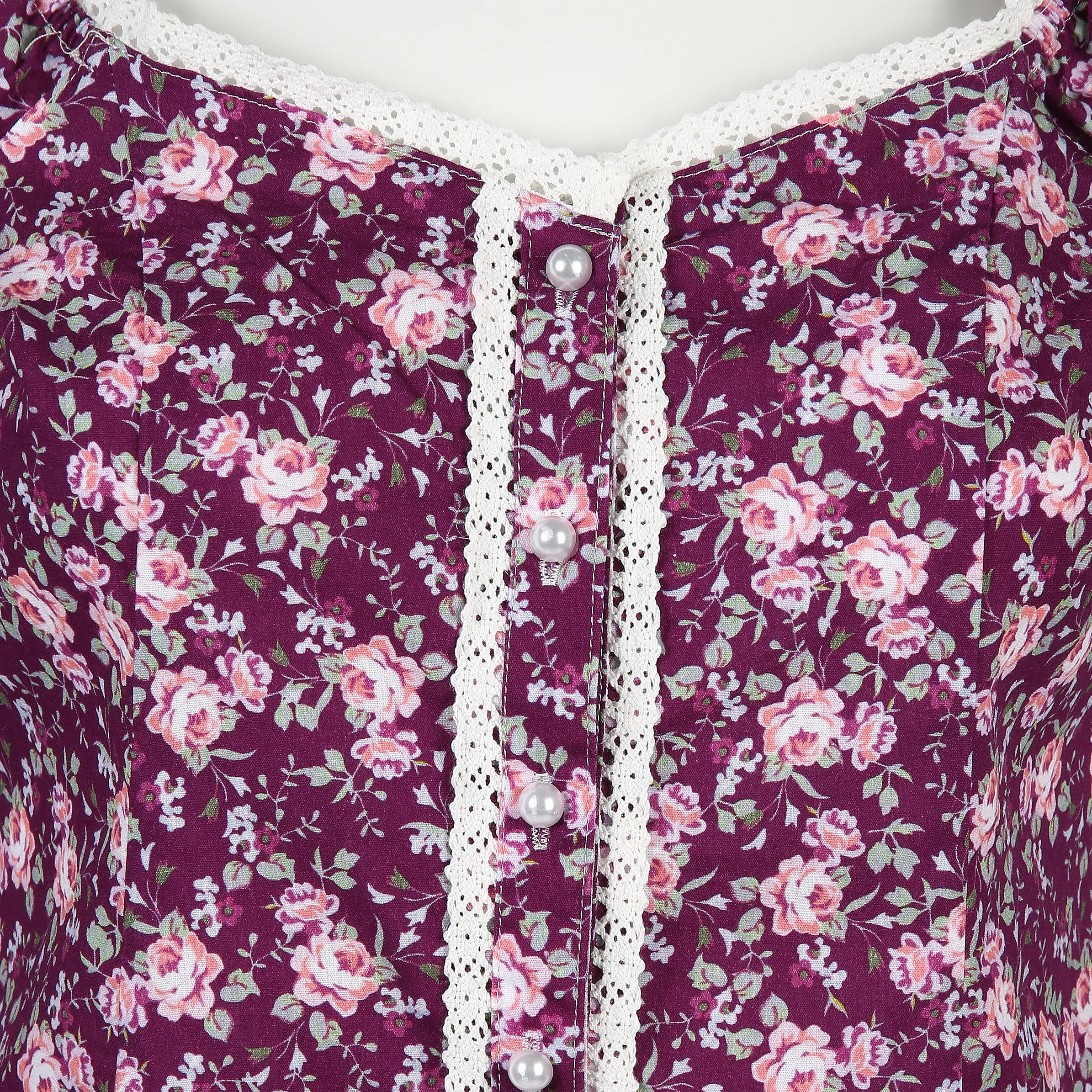 Damen Trachtenbluse im floralen Print