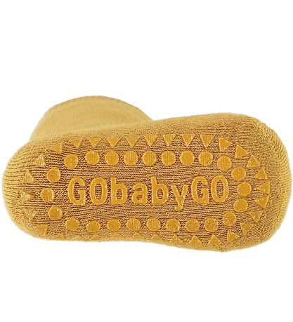 GoBabyGo rutschfeste Socken - Mustard