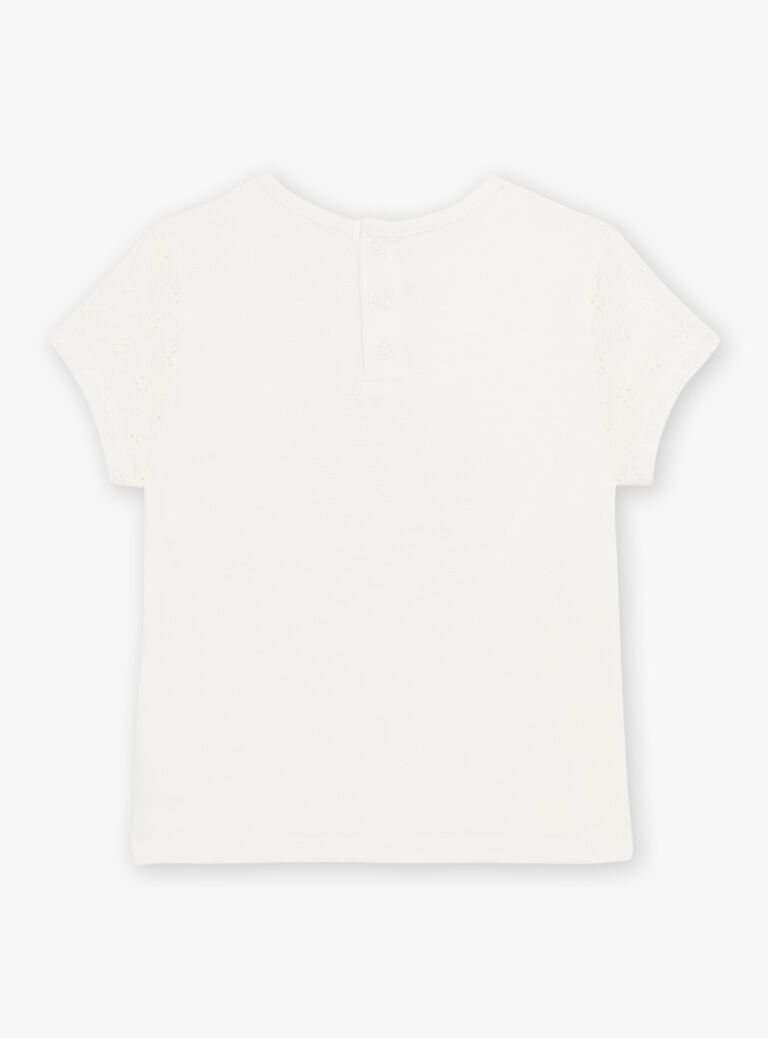 T-shirt écru avec perroquet