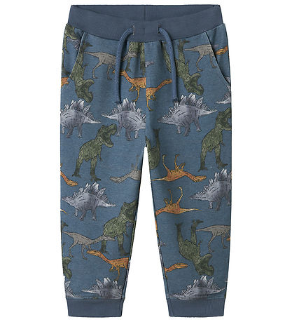 Name It Jogginghosen - NmmBenja - China Blue m. Dino