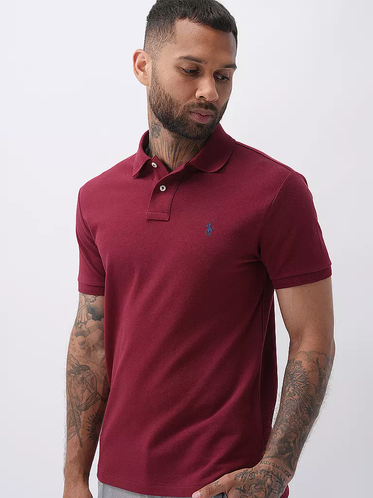 POLO RALPH LAUREN Poloshirt Slim Fit dunkelrot