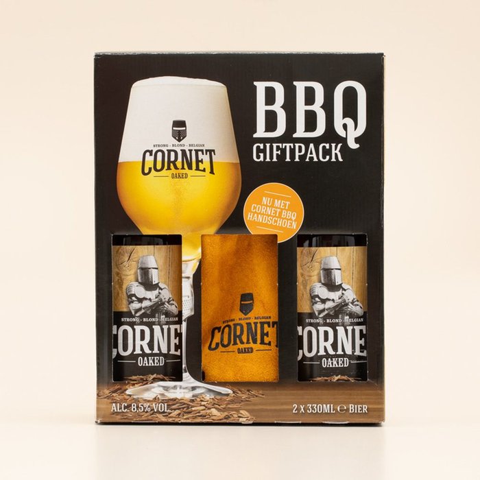 Cornet | Bierpakket en BBQ handschoen | 2 x 33cl