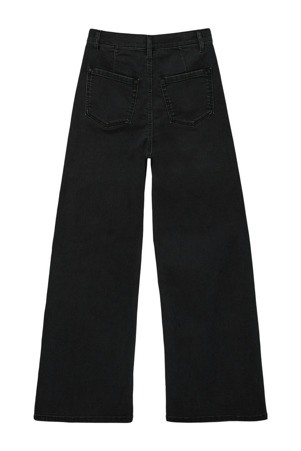 s.Oliver high waist wide leg jeans black denim SLIM